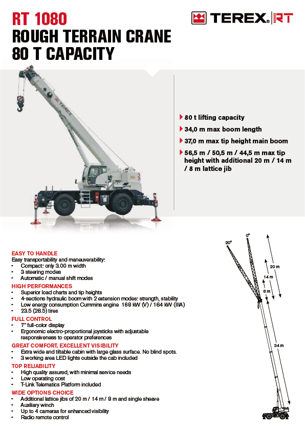 RT-1080_rough terrain crane 80 T capacity